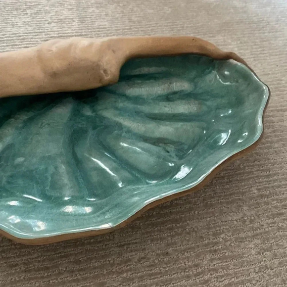 Flora Eckert Hammat Original Bioform Mid-Century Ceramic Seashell Bowl Vintage - Picture 3 of 8